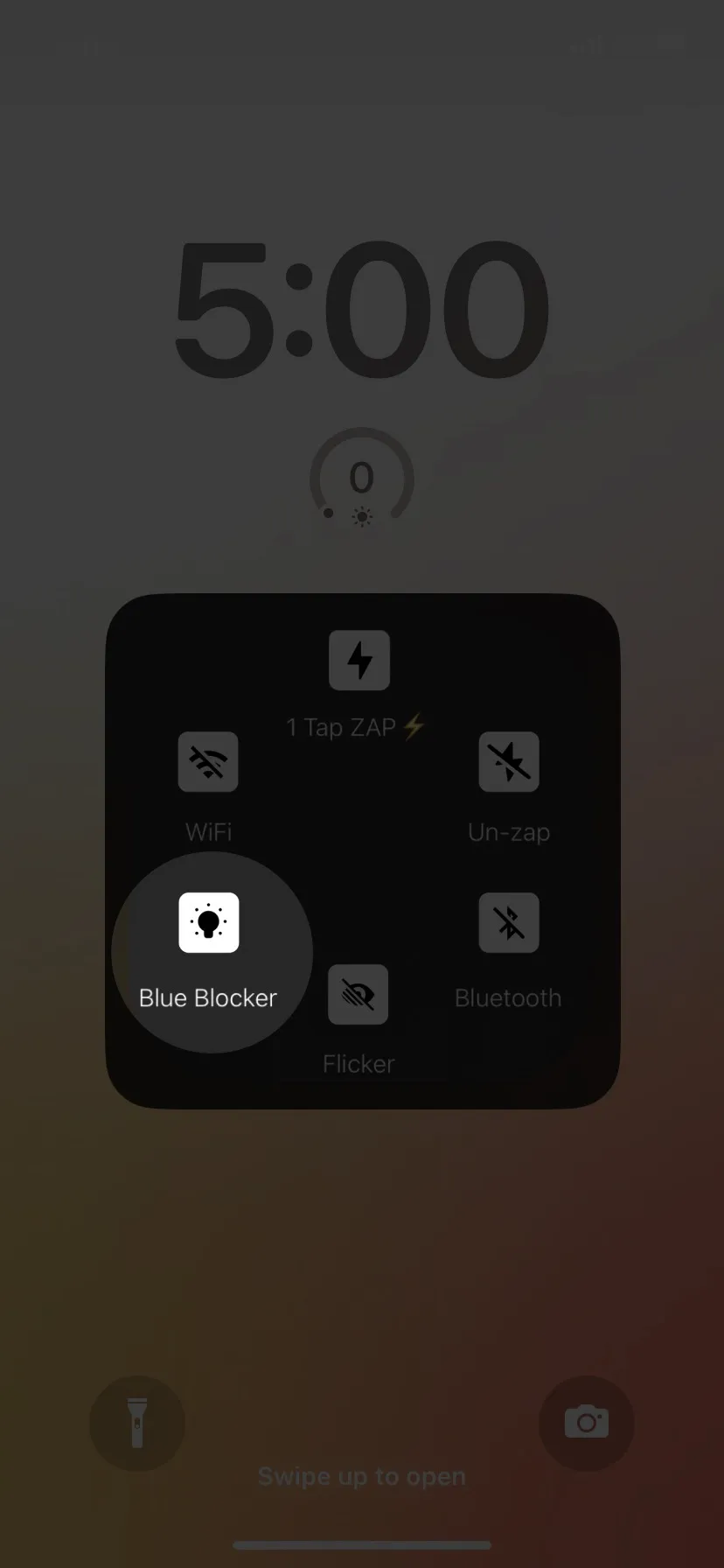 blue blocker on