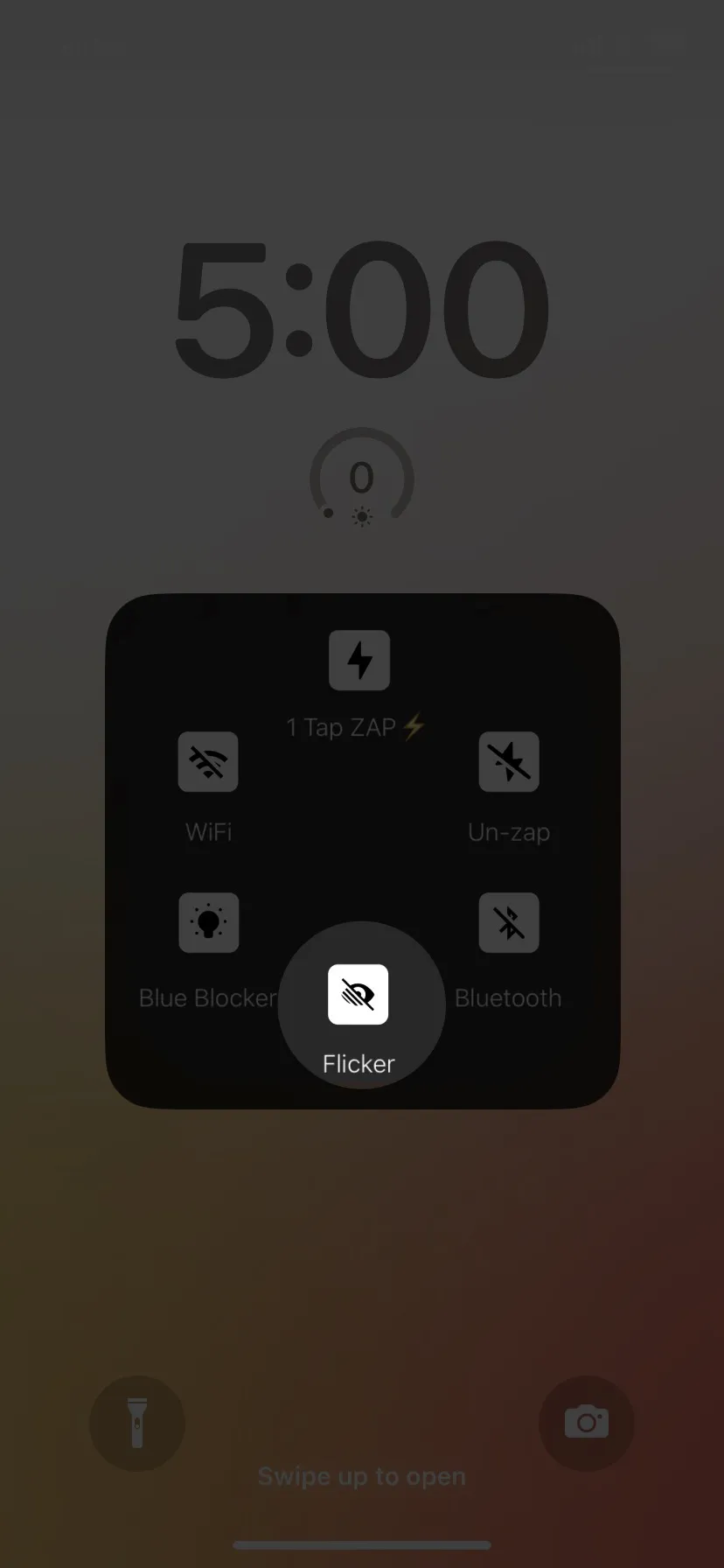 flicker on